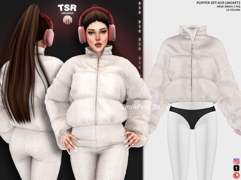 Зимний комплект для симочки "PUFFER SET-419"