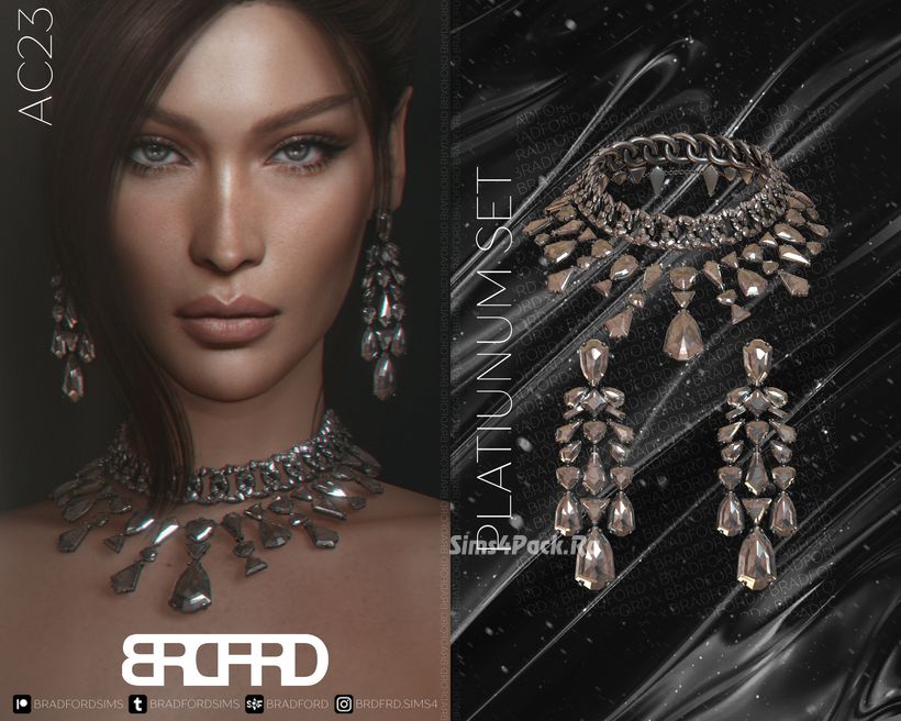 Комплект украшений "PLATINUM SET"
