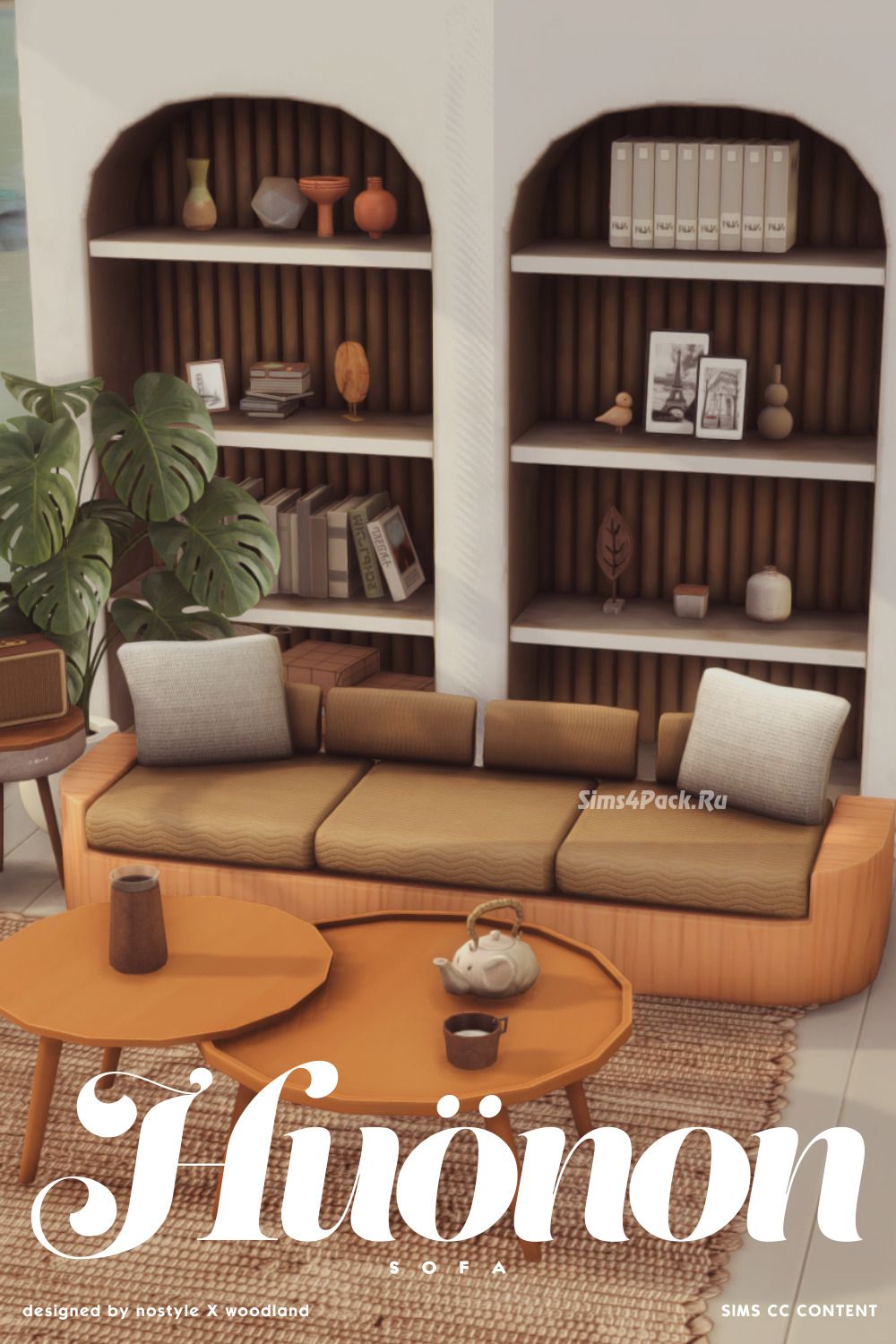 Сет для гостиной "Huonon Sofa And Daoklu Shelf"