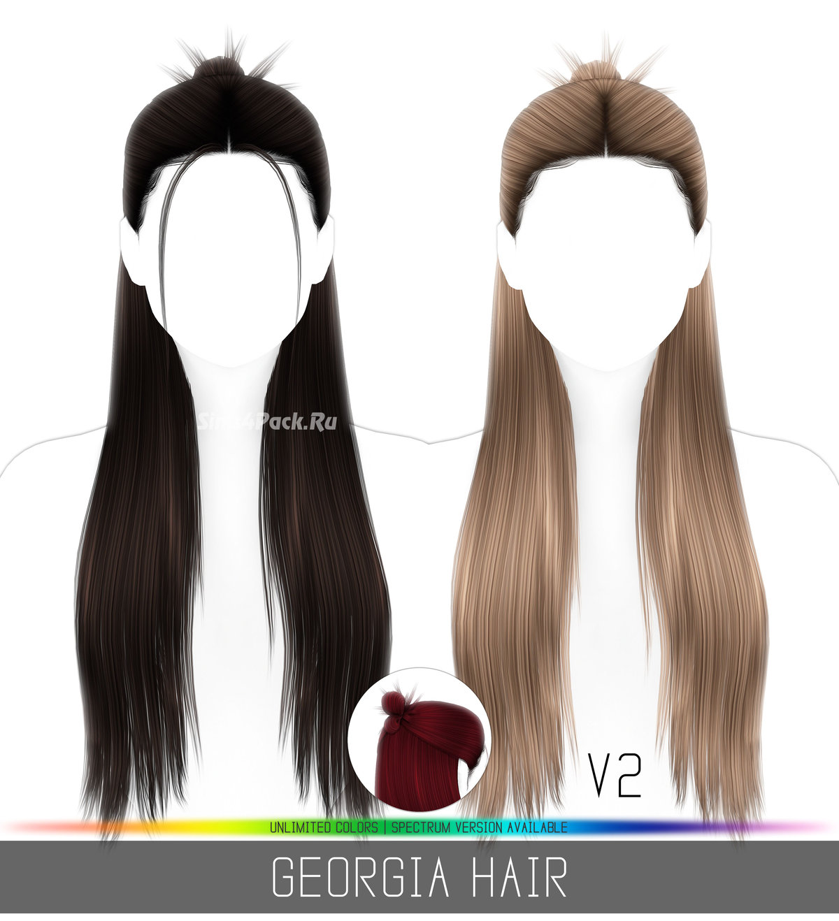 Прическа для женщин, девочек и малышек "GEORGIA HAIR"
