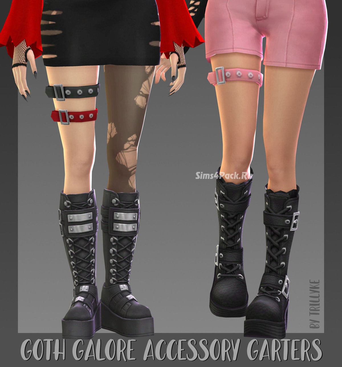 Гартеры для ног "Goth Galore Accessory Garters"