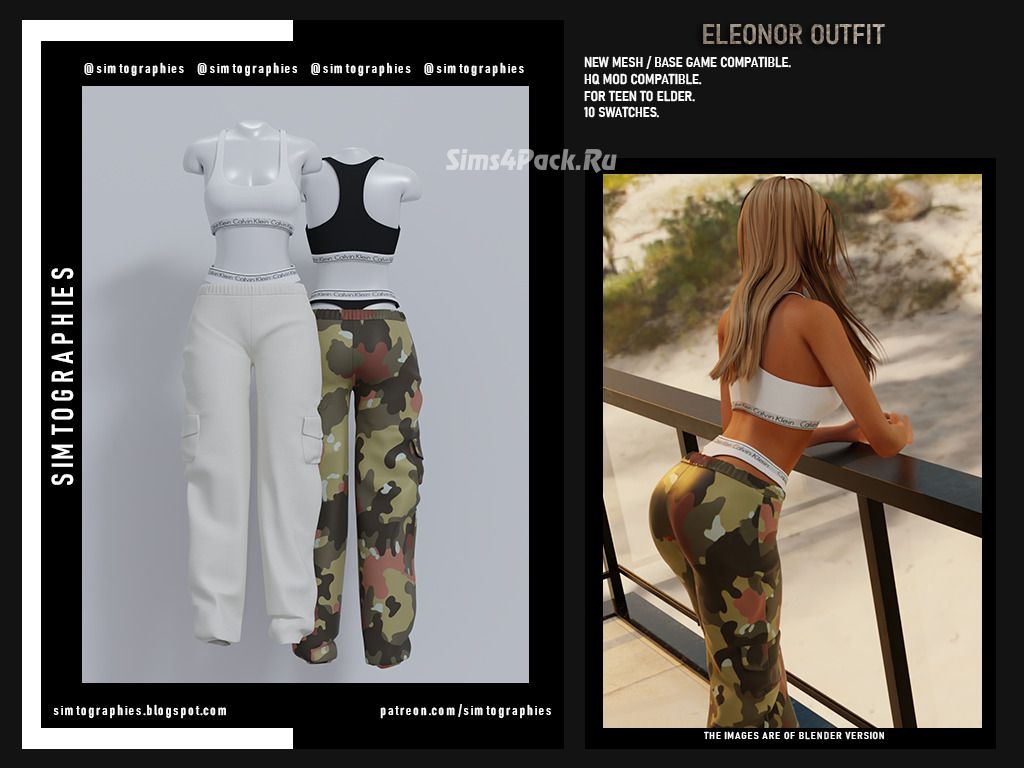 Наряд для симочки "Eleonor Outfit"