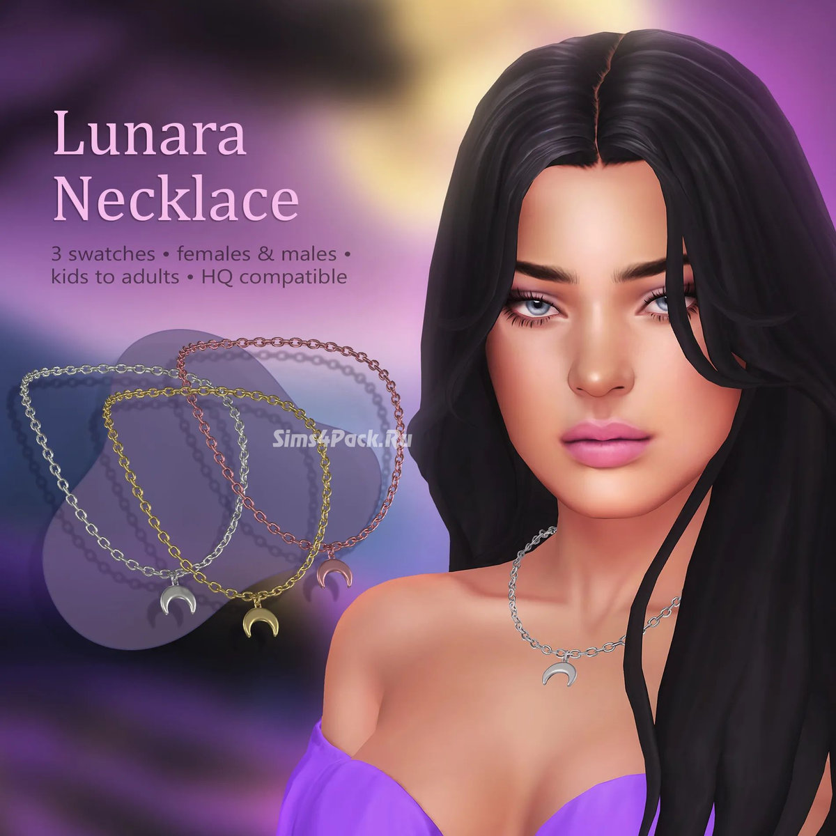 Подвеска на цепочке "LUNARA NECKLACE"
