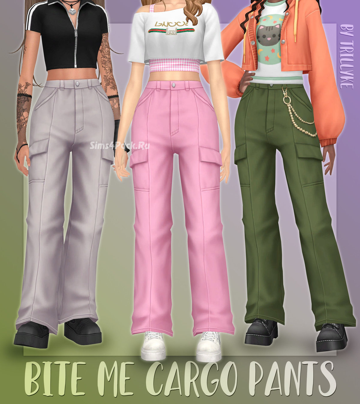 Женские брюки с цепью "Bite Me Cargo Pants"