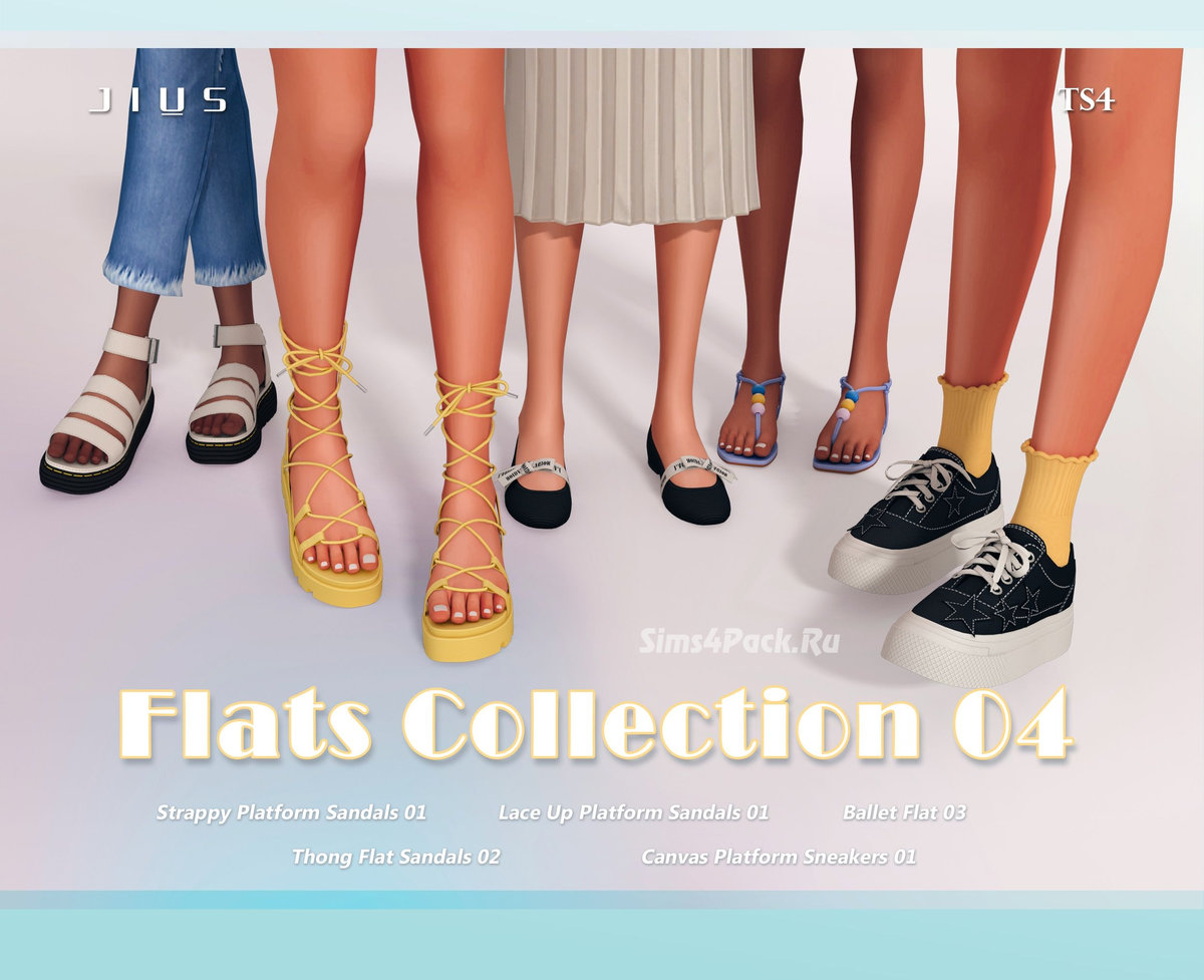 Коллекция женской обуви "Flats Collection 04"