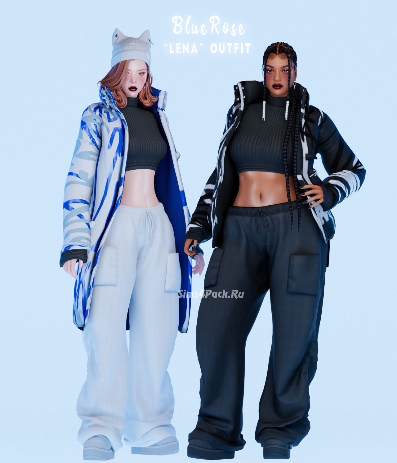 Зимний мини-сет для симочек "Lena Winter Outfits"