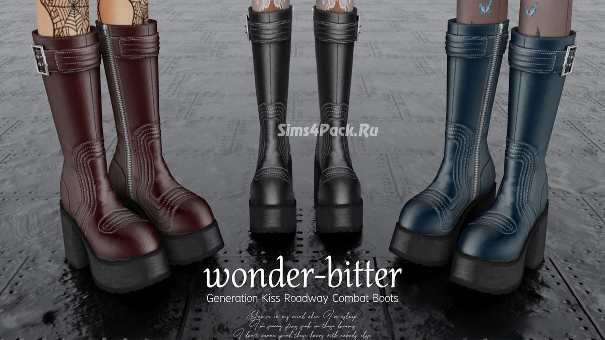 Женские сапоги "Generation Kiss Roadway Combat Boots"