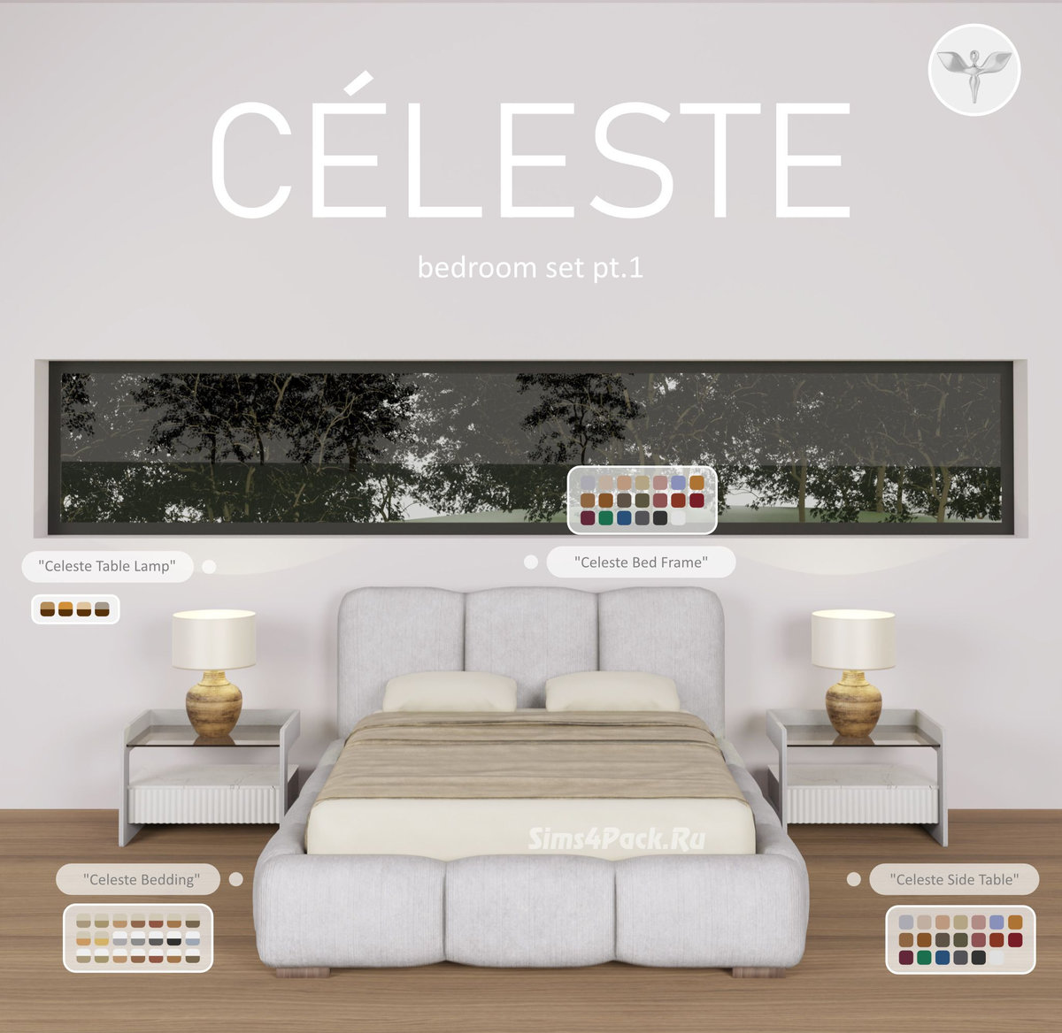Спальня "Celeste Bedroom Set pt. 1"