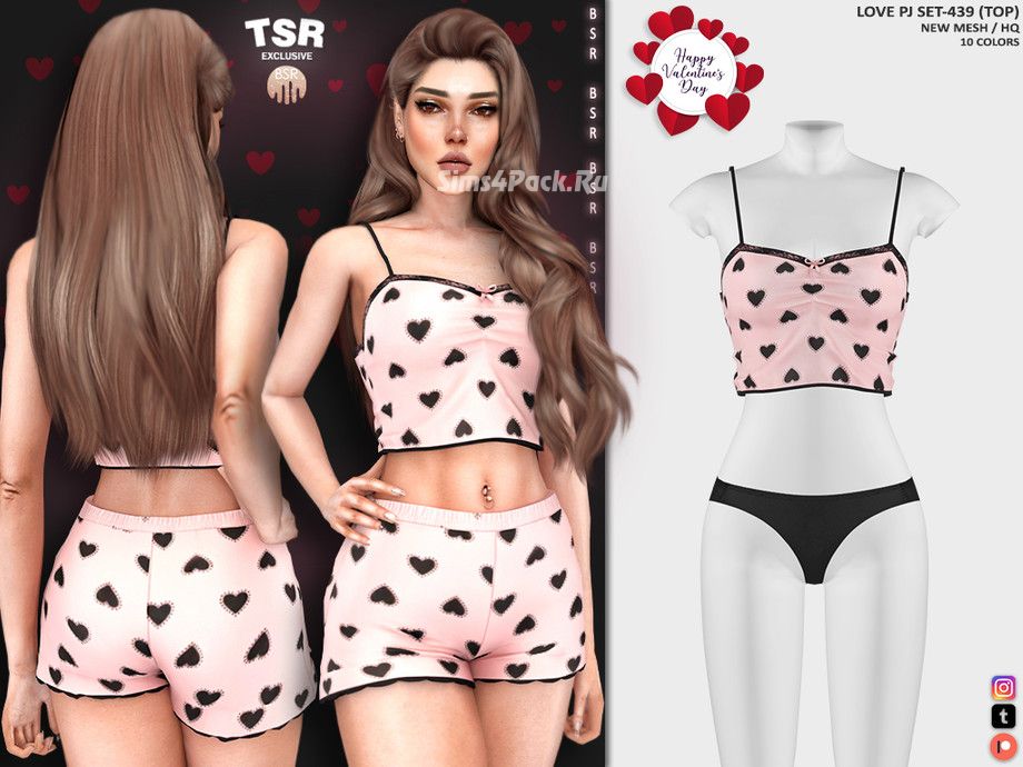 Пижама для симочек "LOVE PJ SET-439"