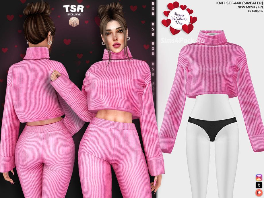 Вязанный комплект для симочек "KNIT SET-440"