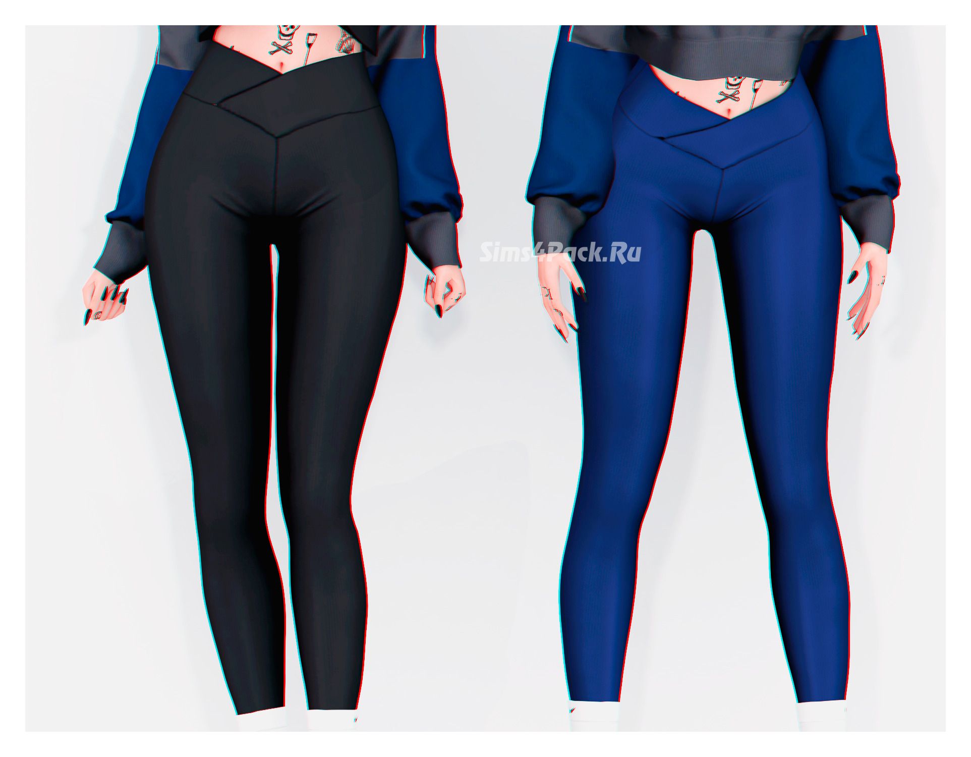 Спортивный комплект для симочек "Yoga Pants & Socks Acc"