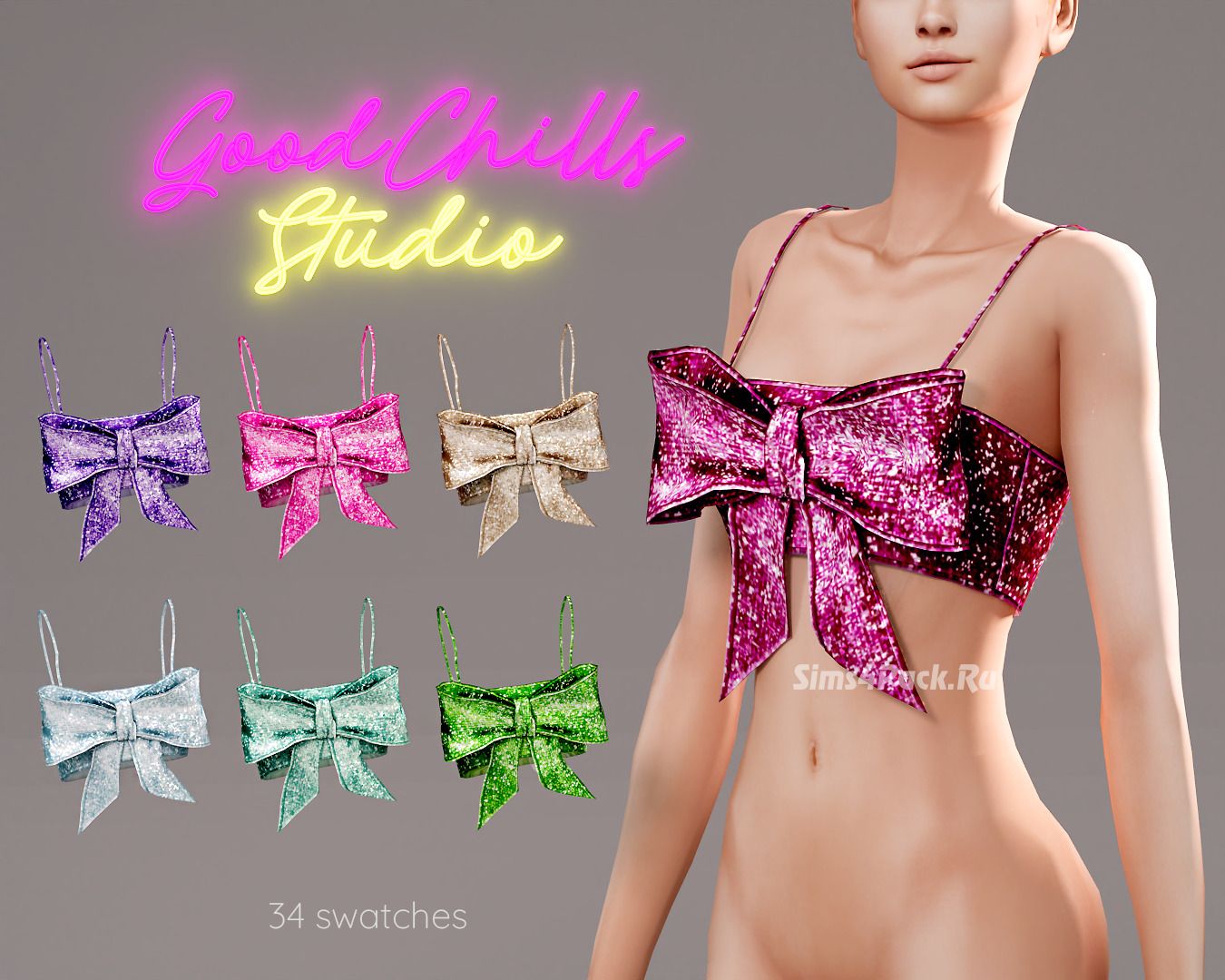 Топ для симочек "Cropped Bow"