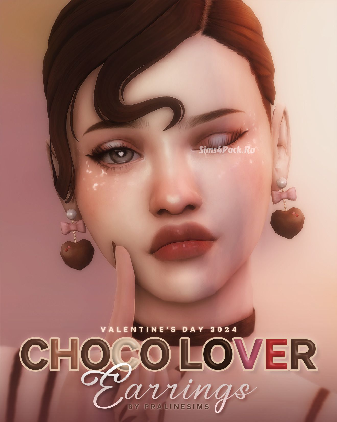 Серьги для симочек "CHOCO LOVER Earrings"