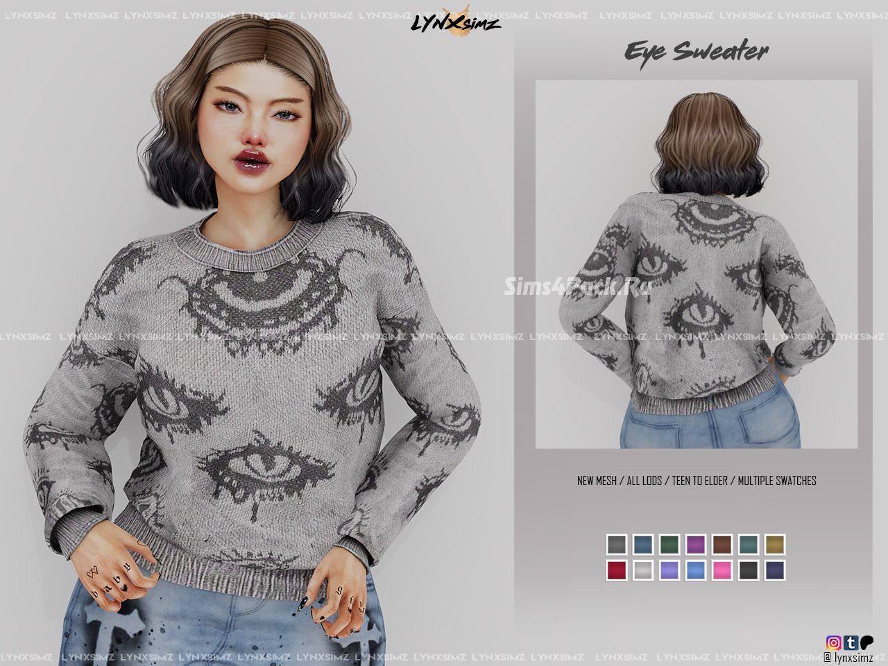 Женский свитер "Eye Sweater"