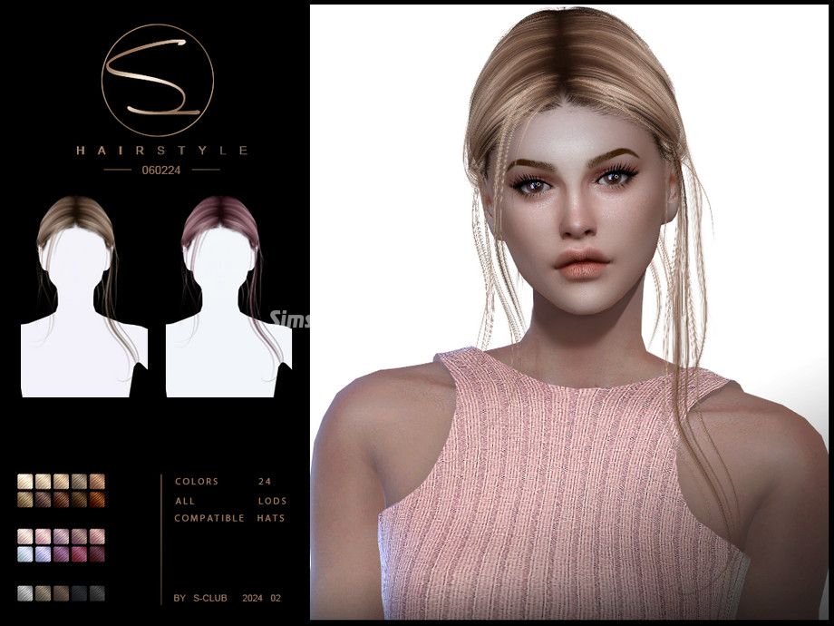 Прическа "Naturel updo hair 060224"