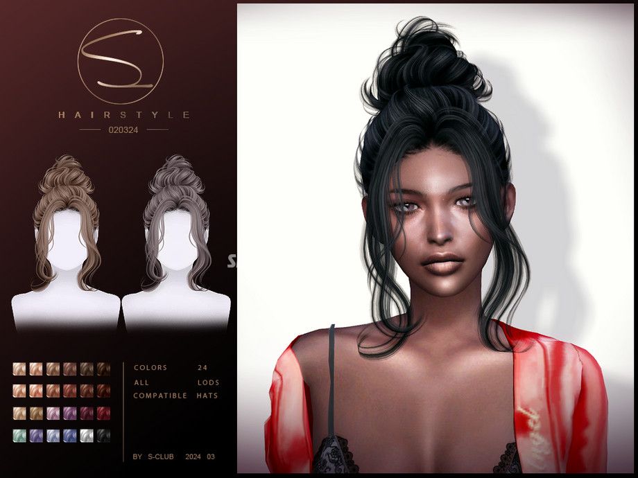 Женская прическа "updo hairstyle 020324"