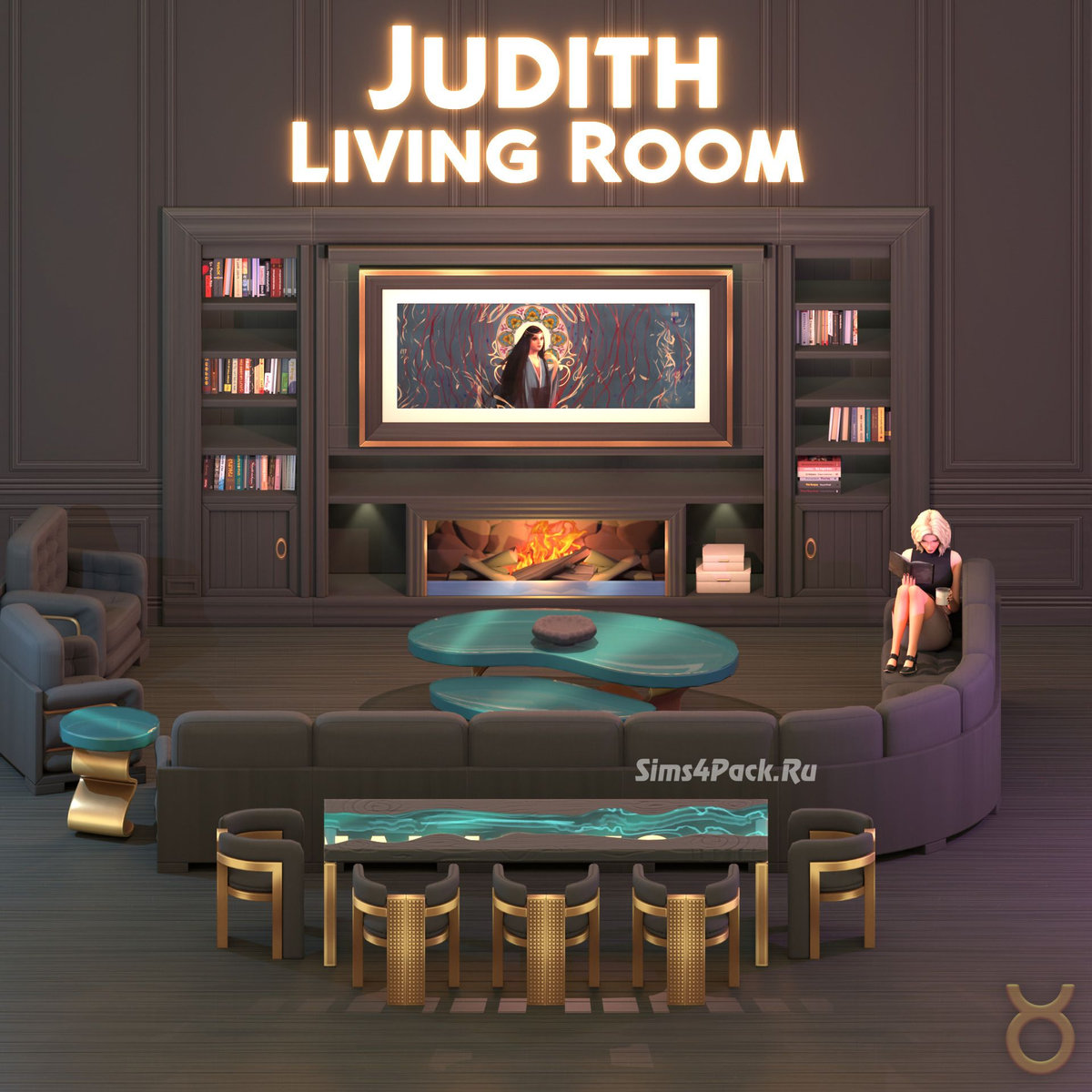 Гостиная и столовая"Judith Living Room"