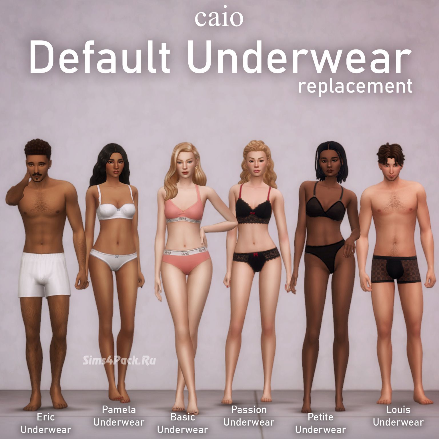 Коллекция дефолтного нижнего белья "Default Underwear Replacement for my content"