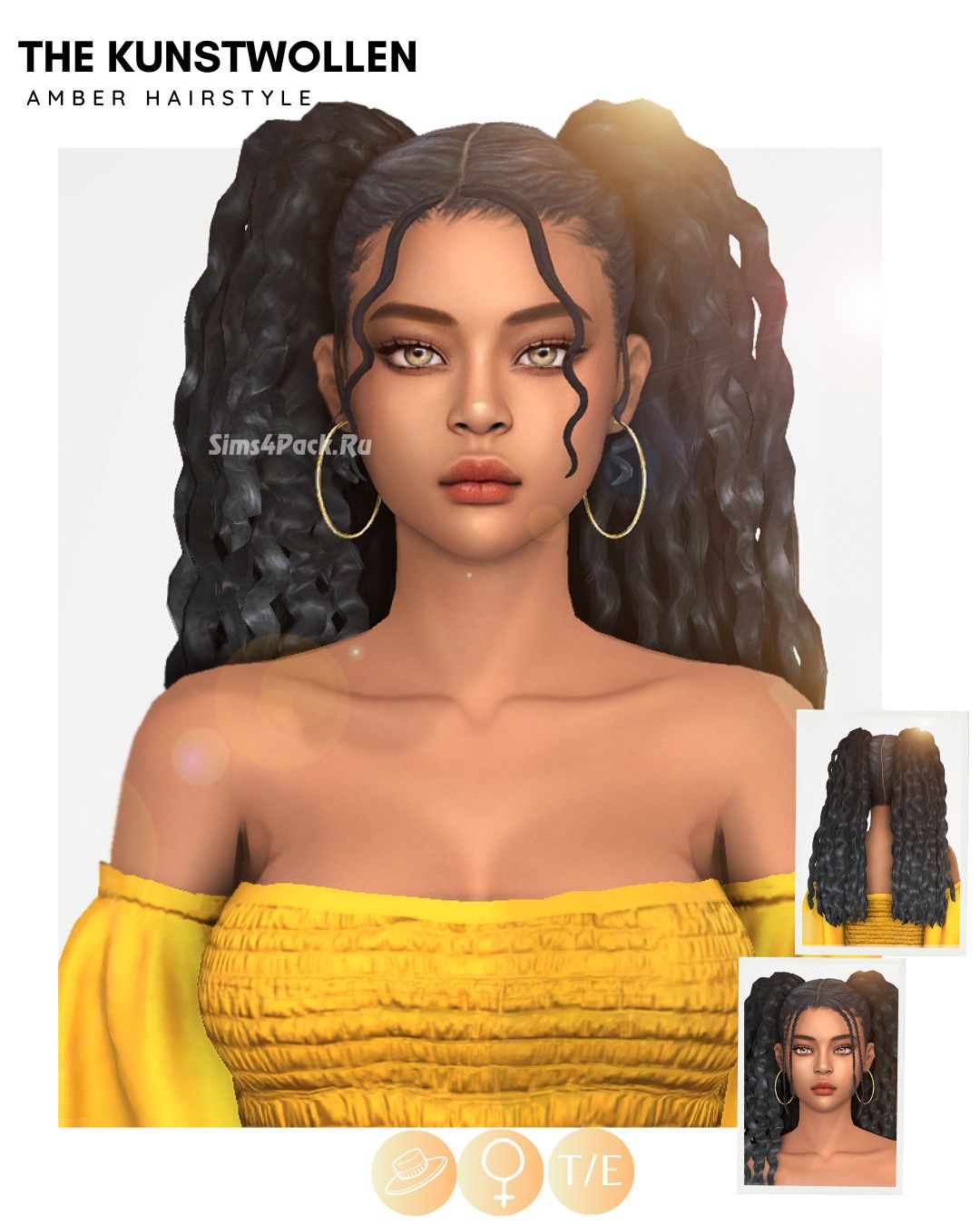 Женская прическа "Amber hair set"