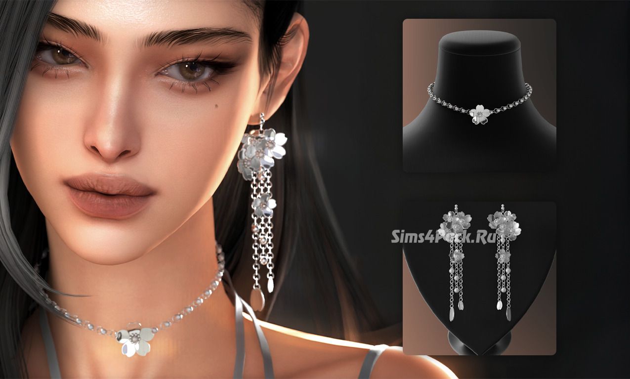 Комплект украшений "Petal and Pearl Set"