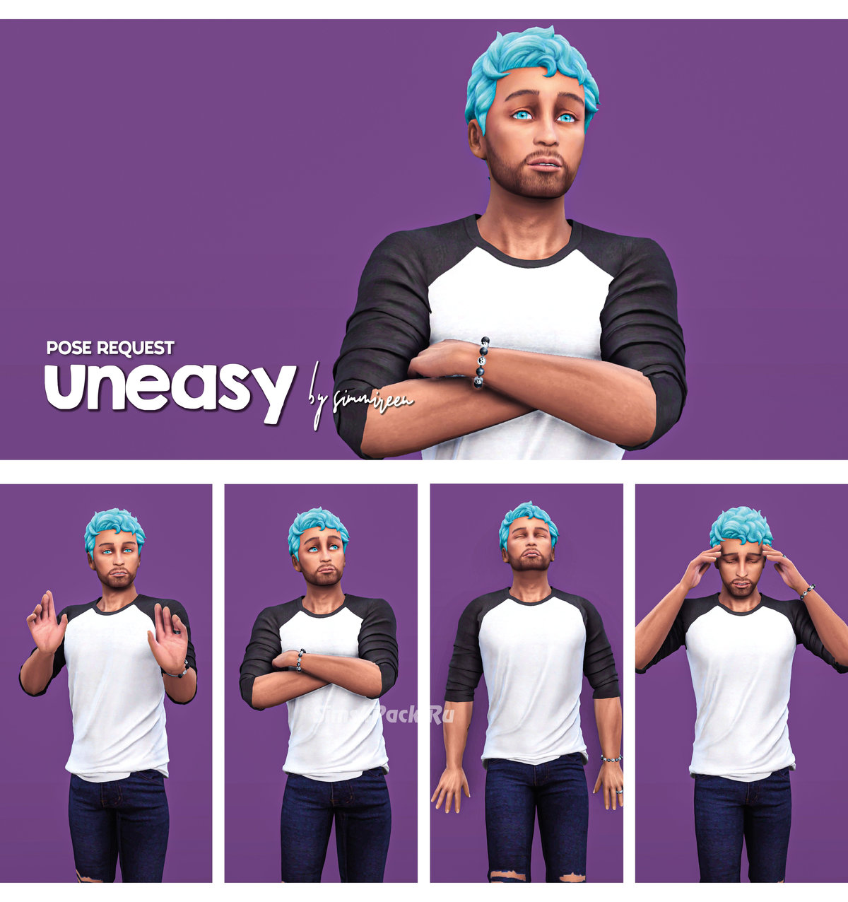 Набор поз для игры "Uneasy"