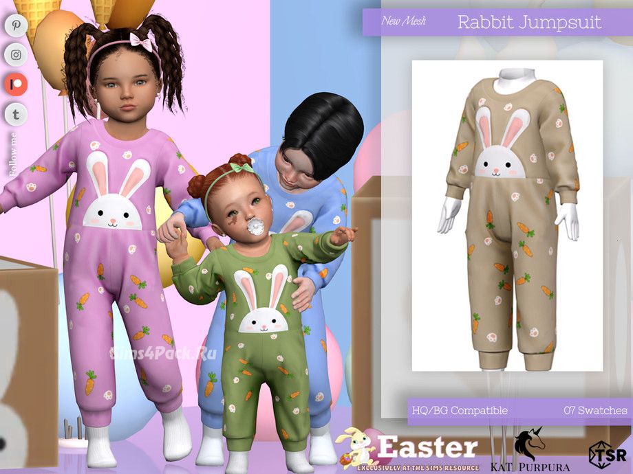 Комбинезон для тоддлеров и младенцев "Rabbit Jumpsuit"