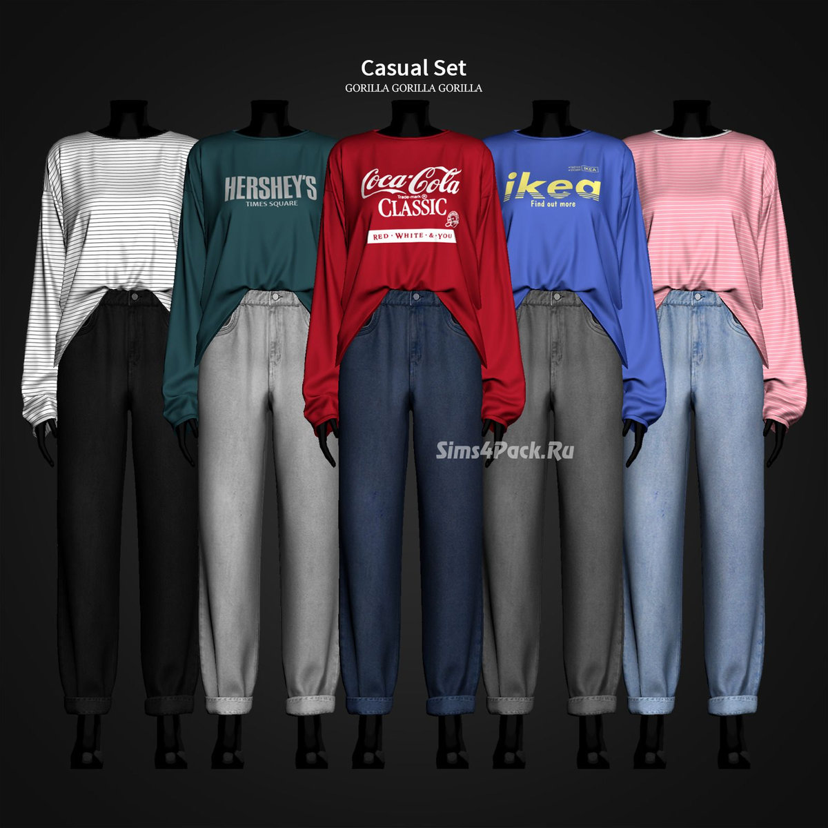 Комплект одежды для симочек "Casual Set"