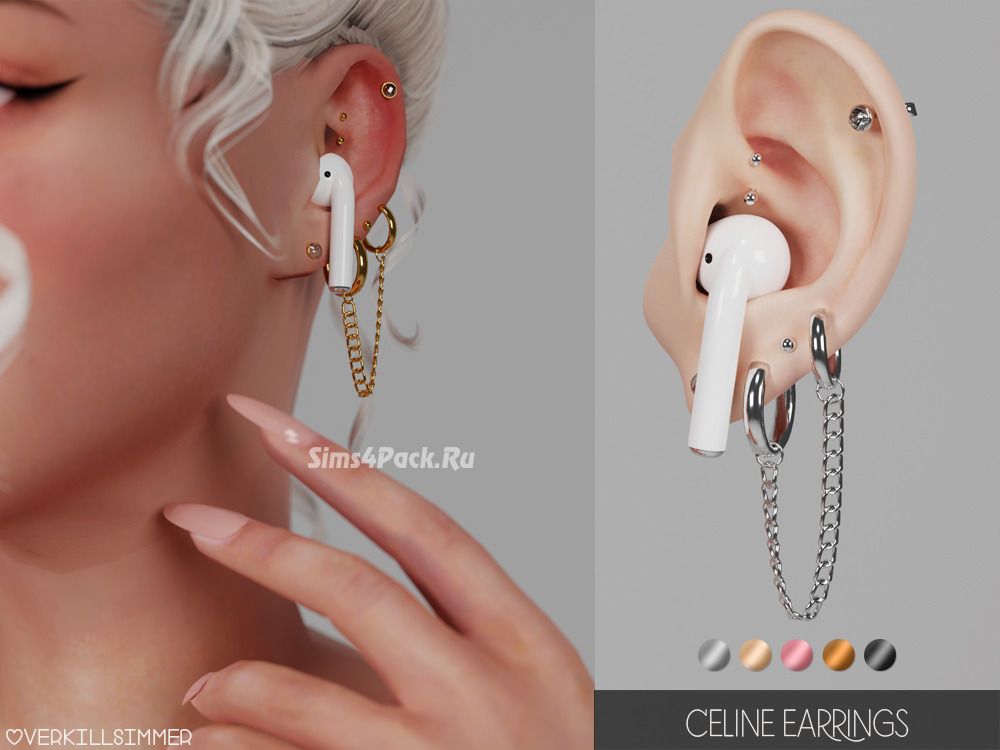 Набор аксессуаров "Celine Earrings (with earphones)"
