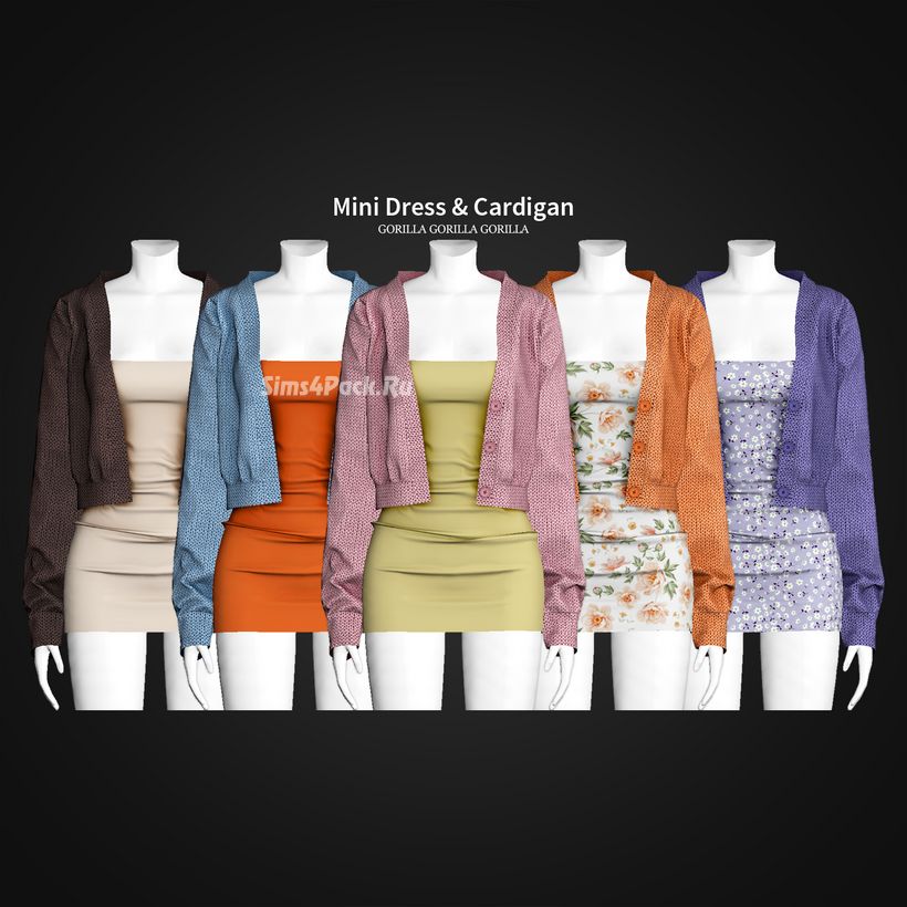 Платье с кардиганом "Mini Dress & Cardigan"