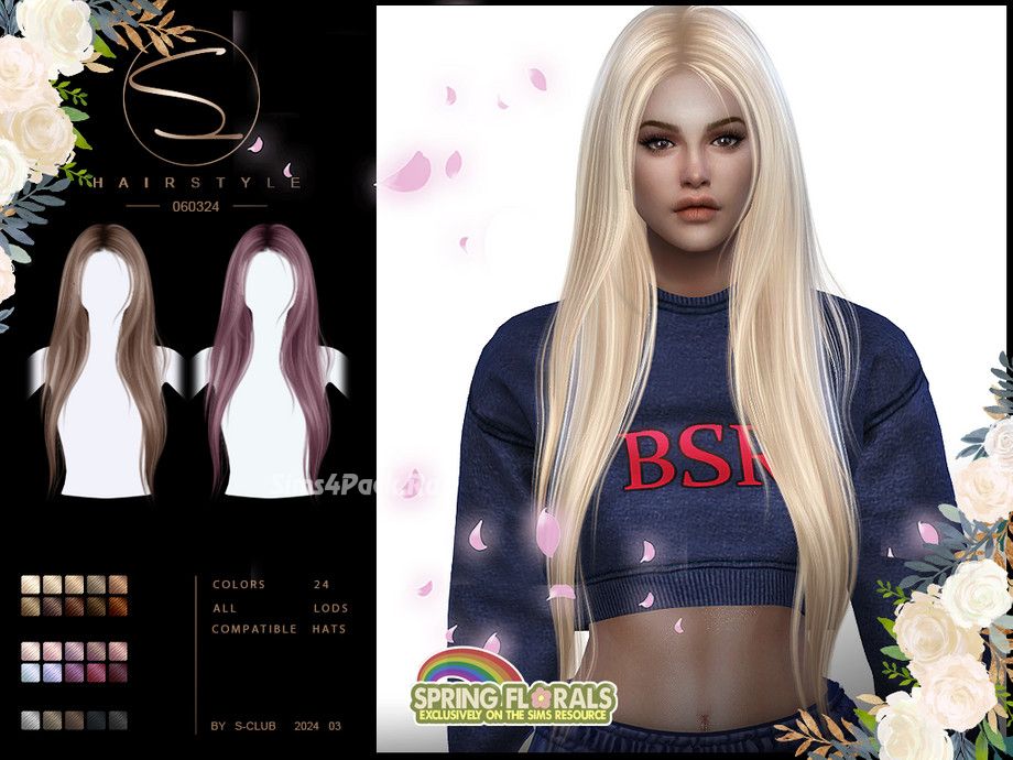 Женская прическа "Straight hair 060324"