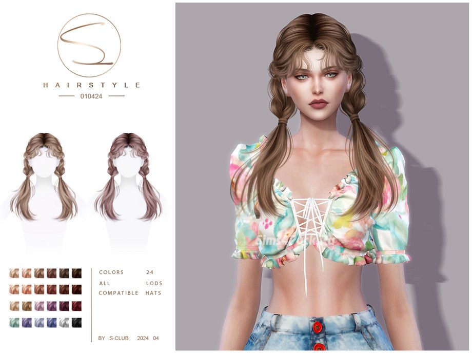Женская прическа "Small Braid HAIR 010424"