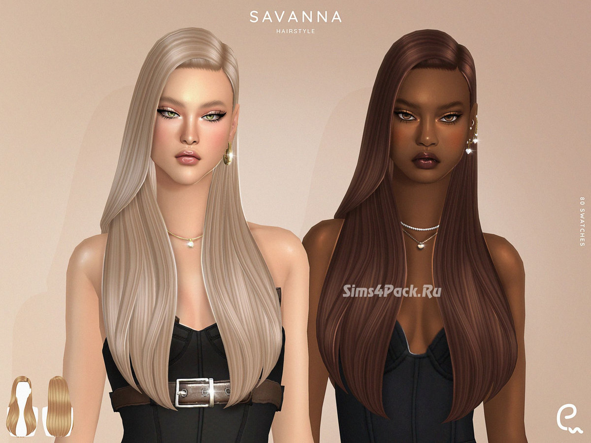 Женская прическа "Savanna Hairstyle"