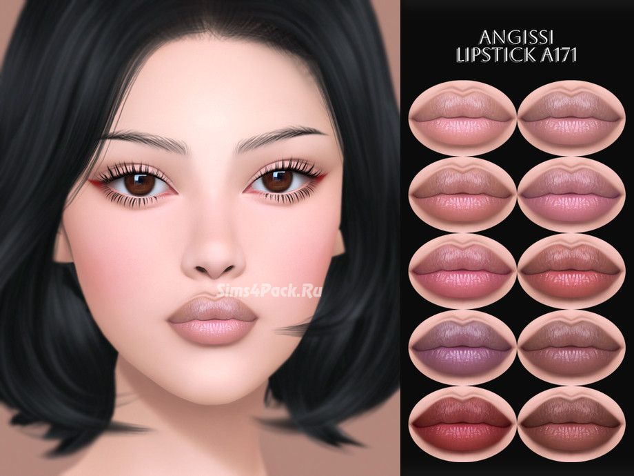 Линзы и косметика "EYES A184, Eyeliner A154 and Lipstick A171"