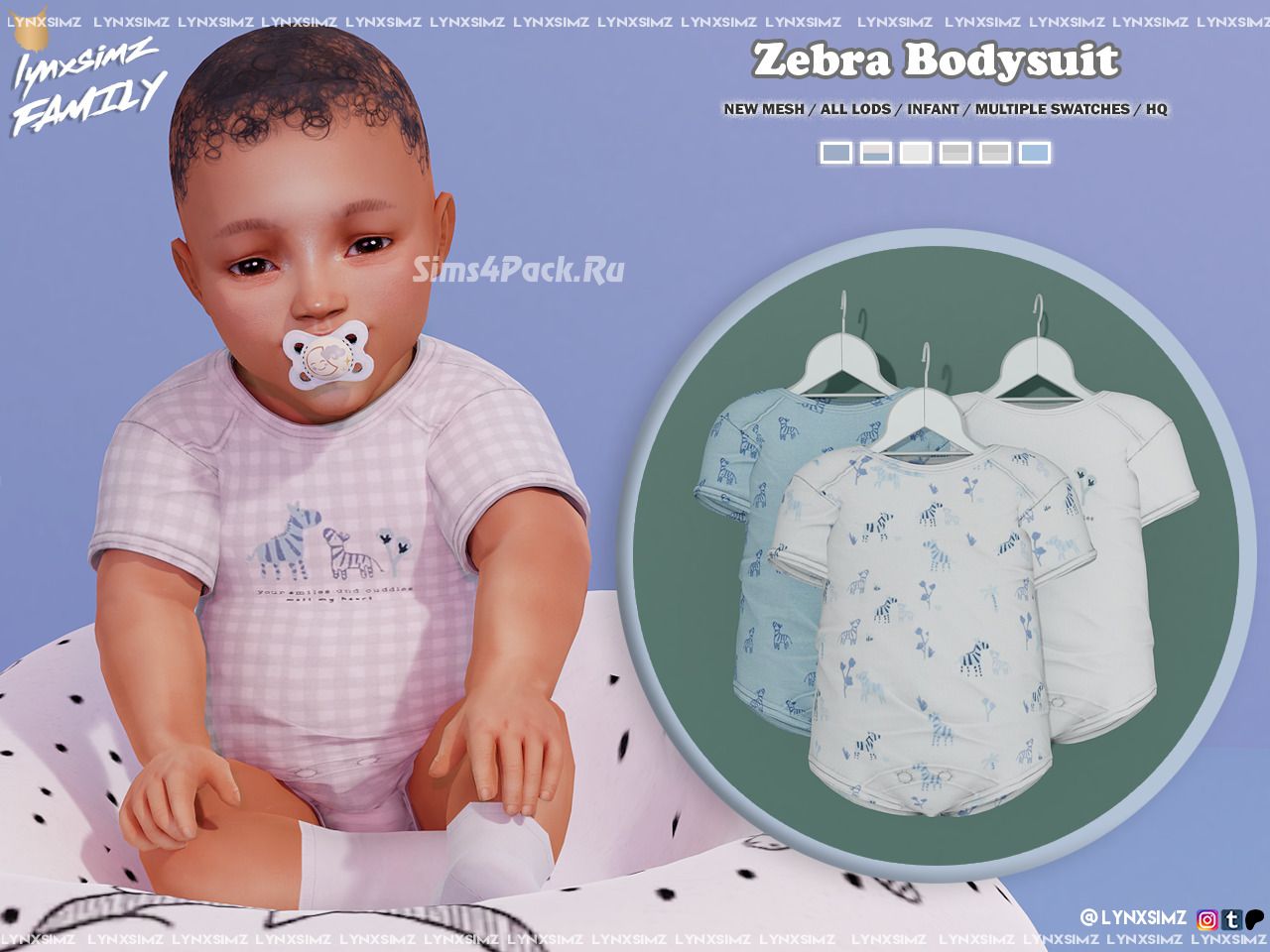 Боди для младенцев "Zebra Bodysuit"