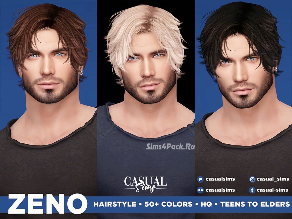 Мужская прическа "Zeno Hairstyle"
