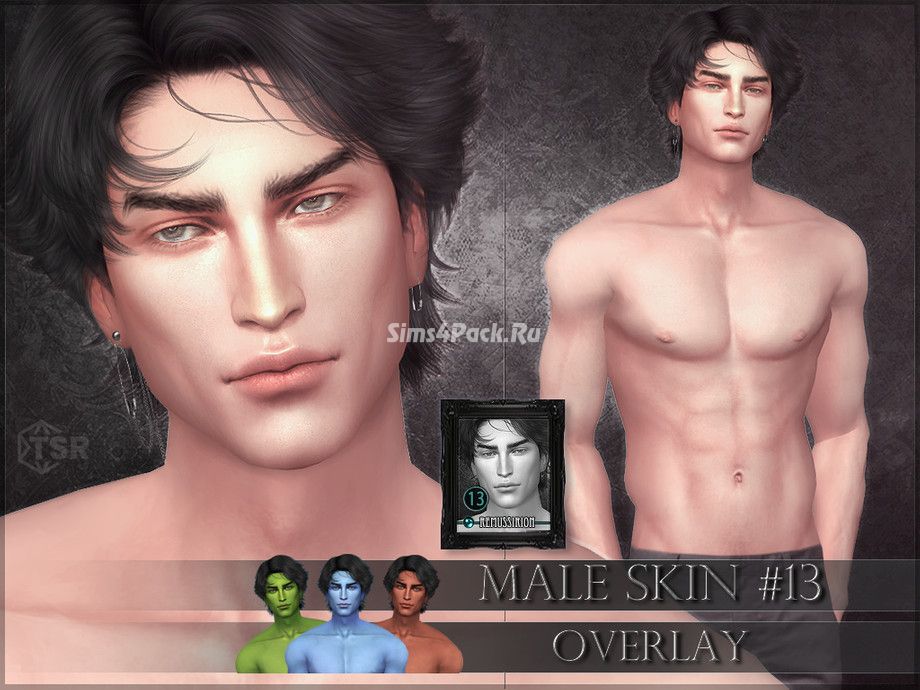 Мужской скинтон "Male skin 13 - Overlay"