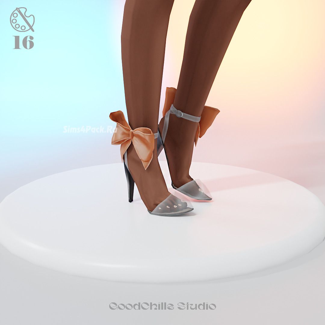 Туфли "Bow Applique Clear Heels"