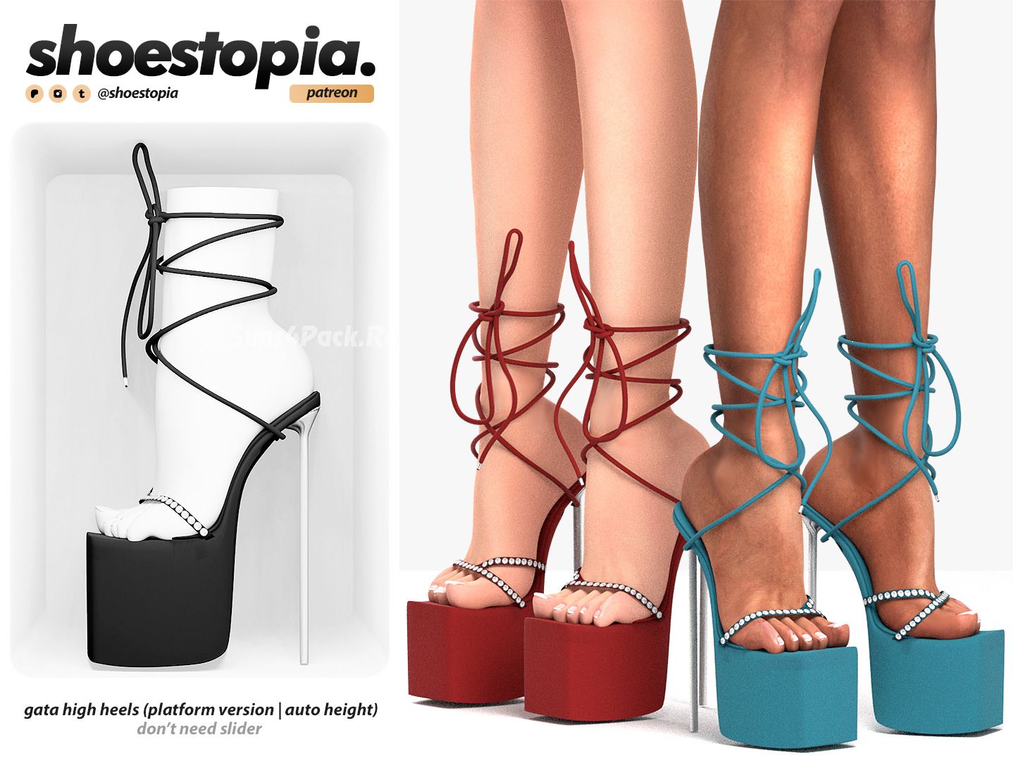 Босоножки "gata high heels (platform version)"