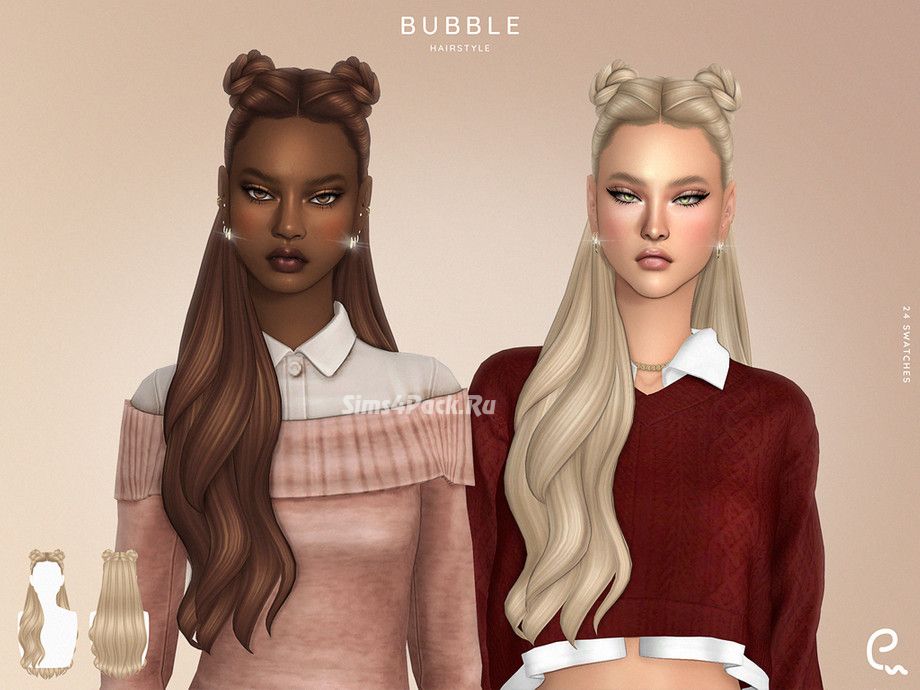 Женская прическа "Bubble Hairstyle"
