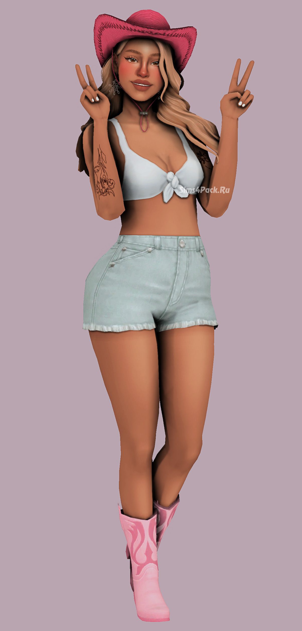 Ковбойские сапожки для симочек "bg boots recolor"
