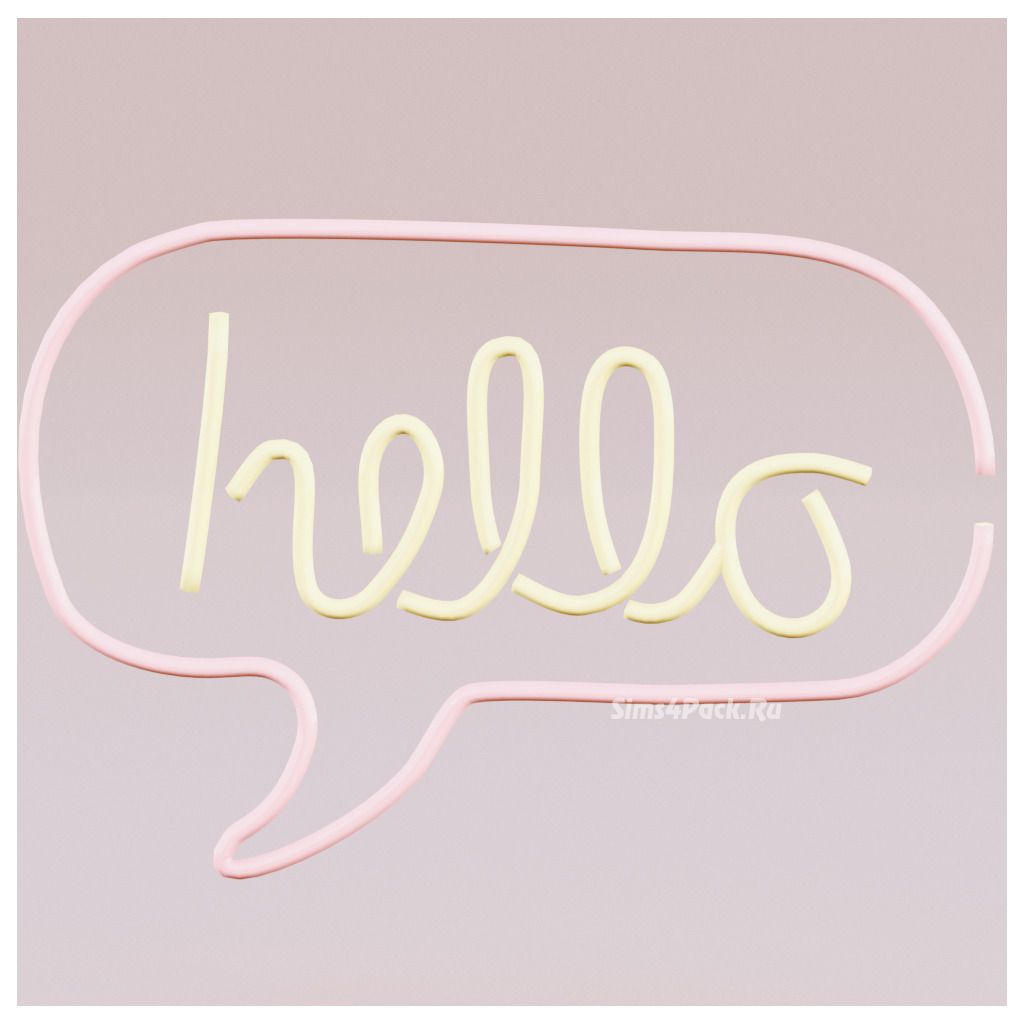 Неоновый знак "Hello Neon"
