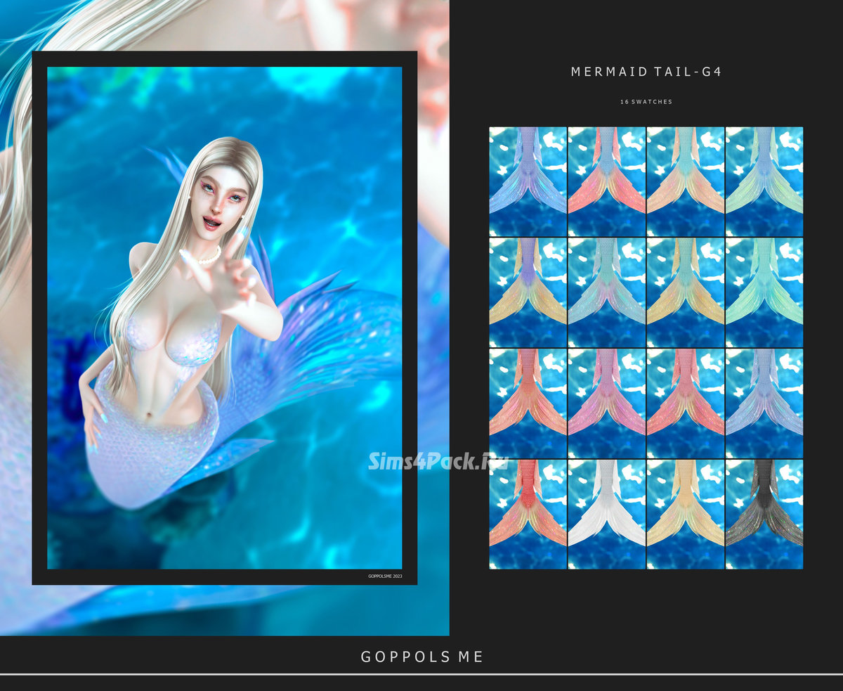 Хвост русалки "Mermaid Tail G4"