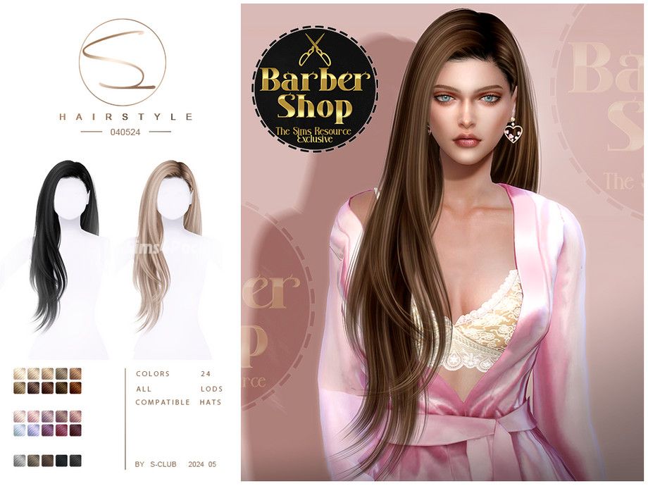 Женская прическа "Long fashion hair 040524"