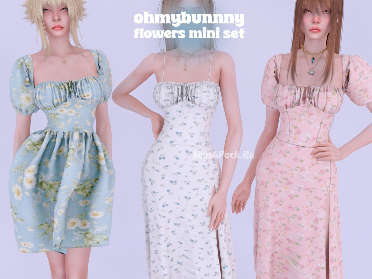 Платья для симочек "FLOWERS MINI SET"