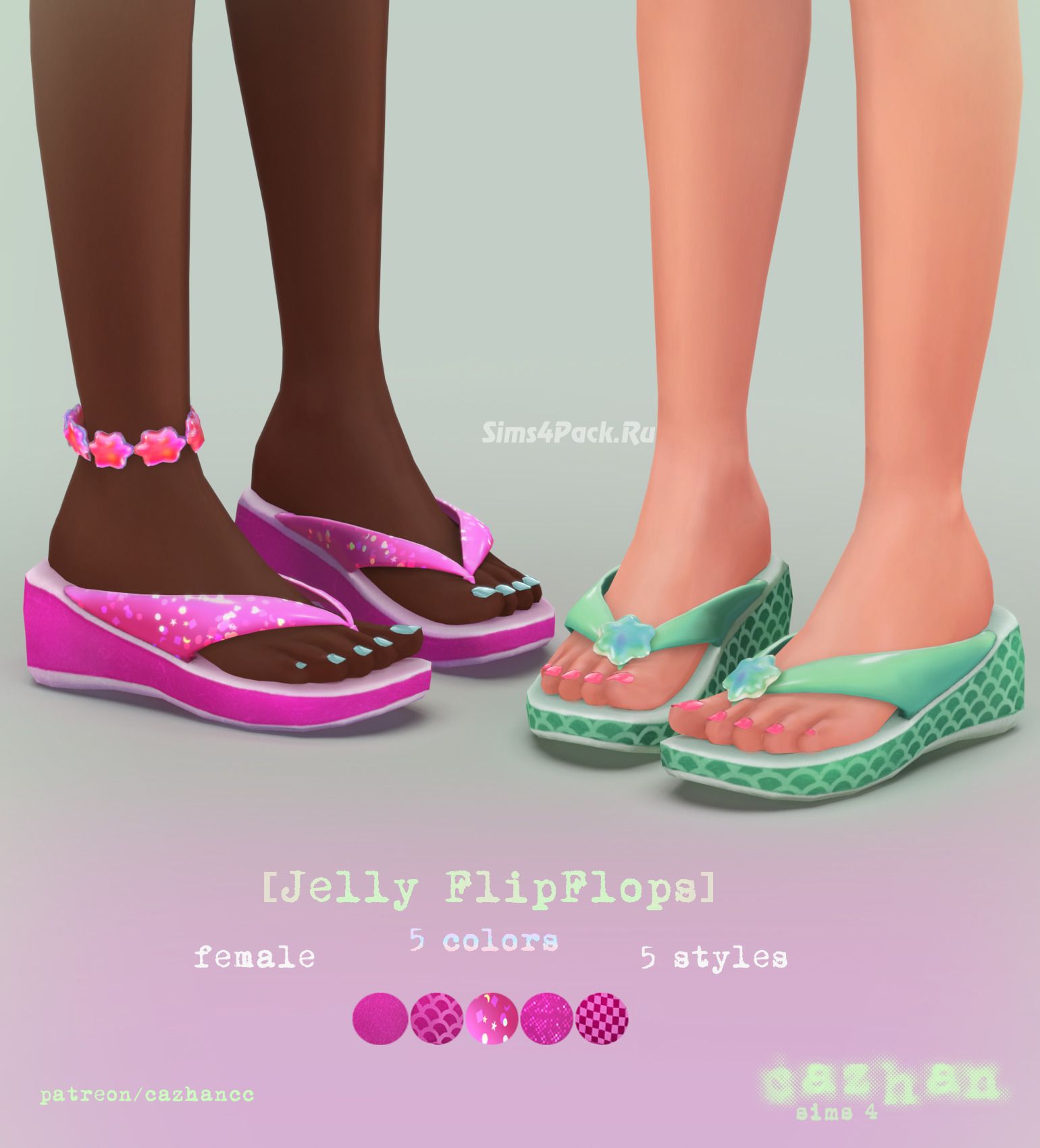 Женские шлепанцы "Jelly FlipFlops"