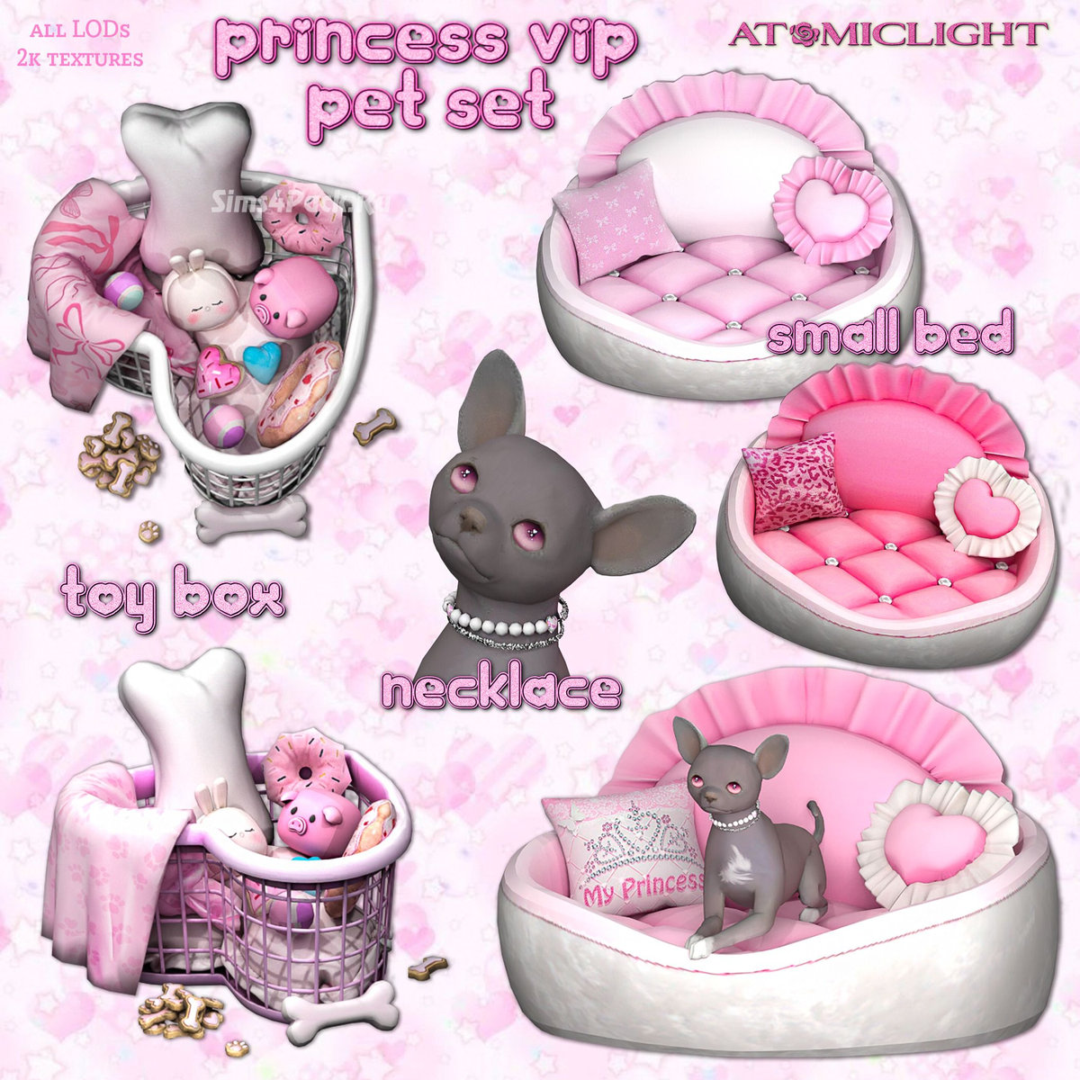 Мини-сет для питомцев "Princess vip pet set"