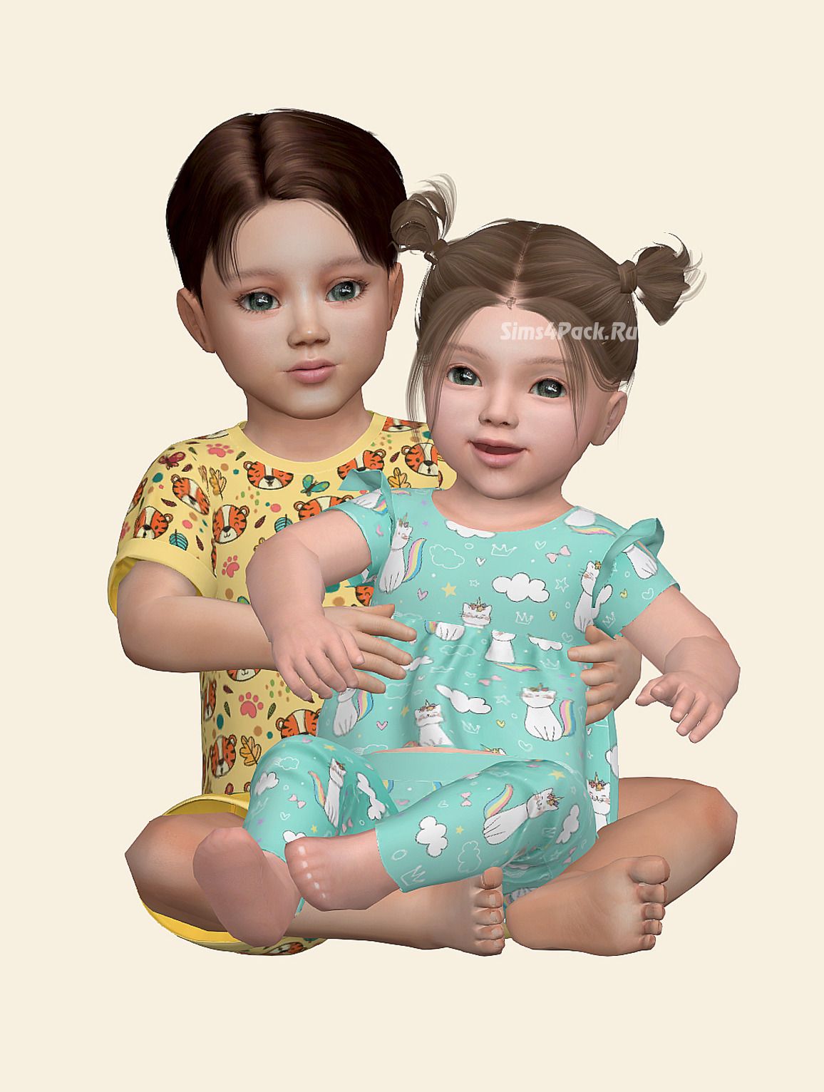 Набор домашней одежды для тоддлеров и младенцев "Set for toddlers and infants"