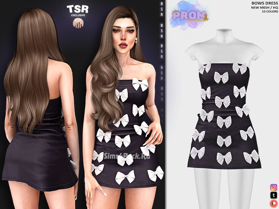 Платье для симочек "BOWS DRESS BD1274"