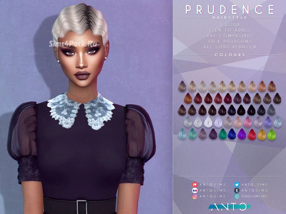 Женская прическа "Prudence Hairstyle"