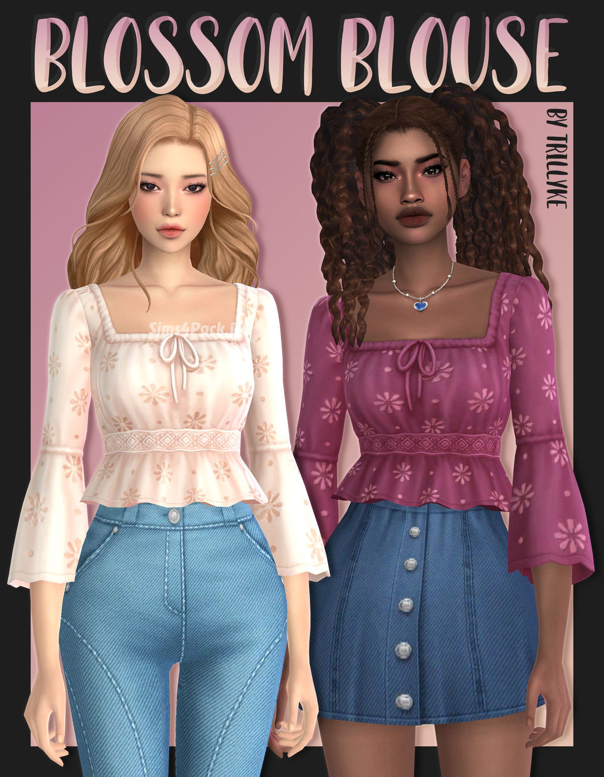 Блузка для симочек "Blossom Blouse"